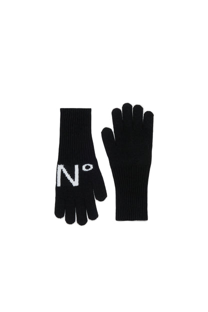 Nº21 Black Knit Gloves
