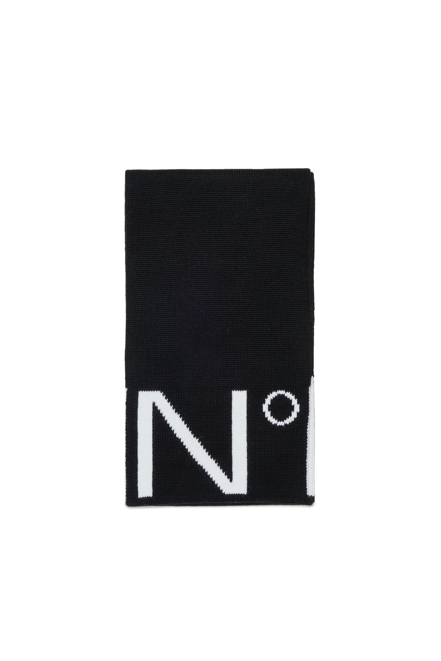 Nº21 Black Knit Scarf