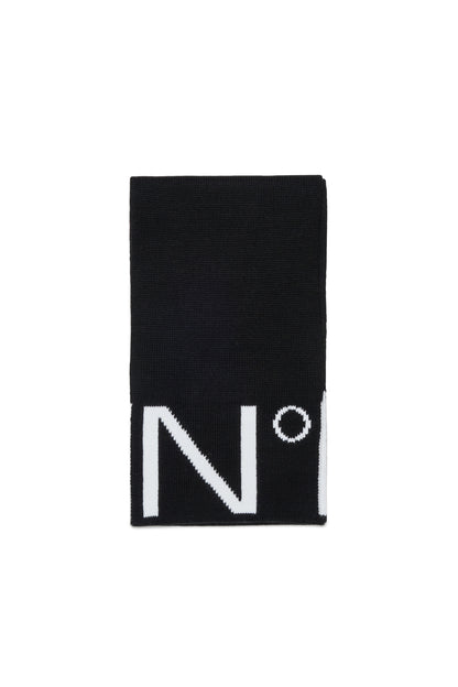 Nº21 Black Knit Scarf
