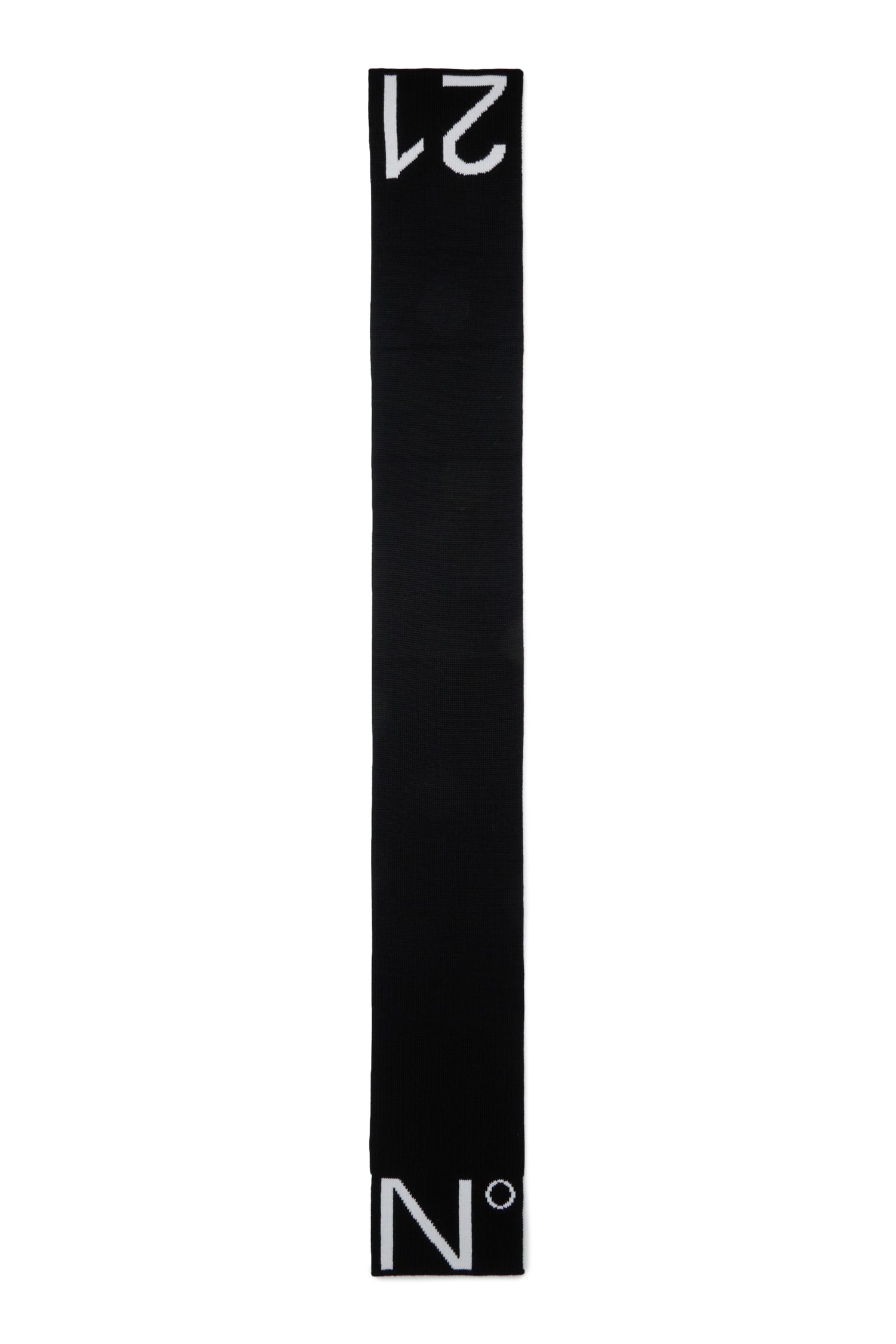 Nº21 Black Knit Scarf