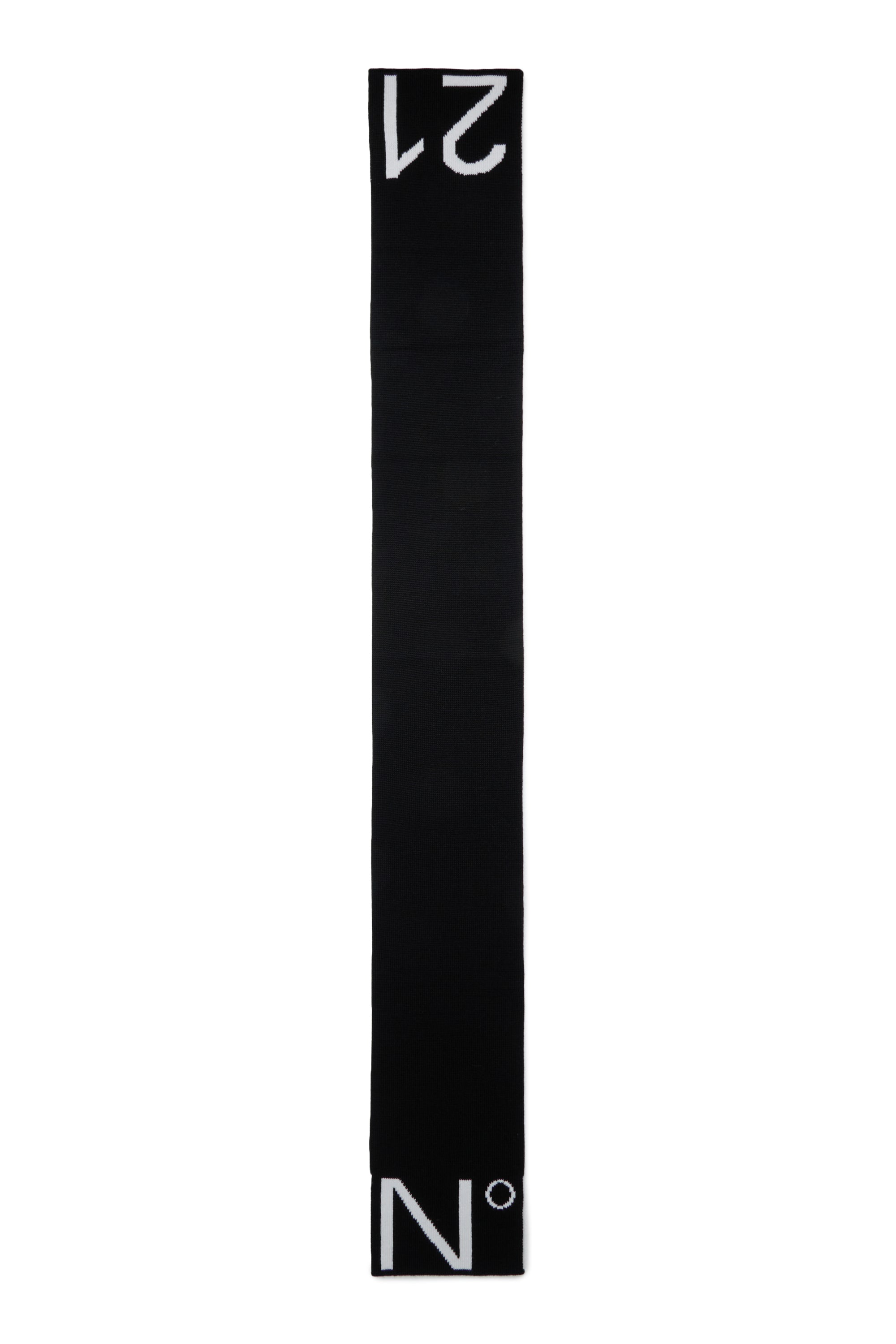 Nº21 Black Knit Scarf