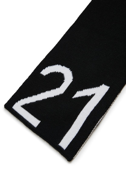 Nº21 Black Knit Scarf