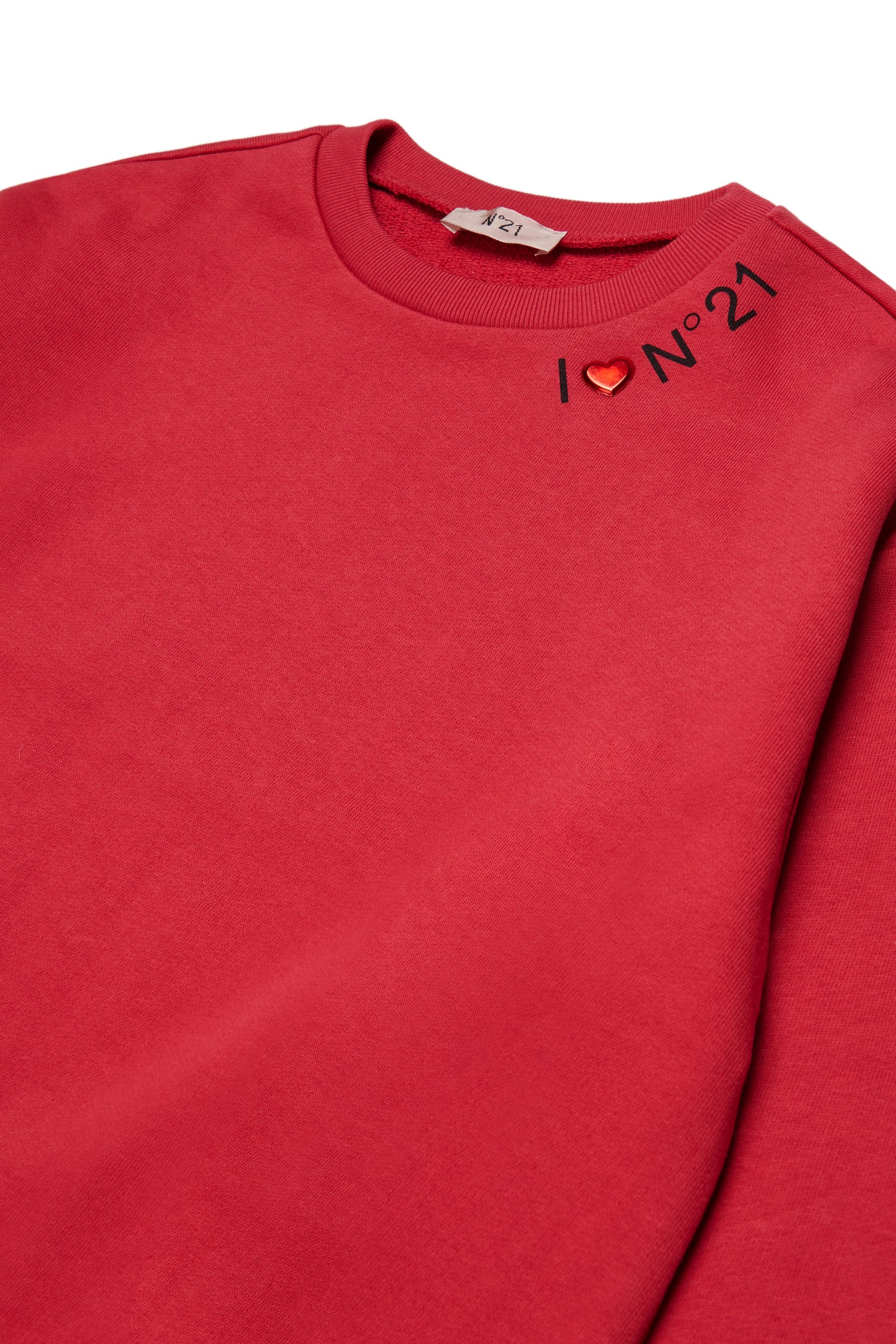 N21 Girls Coral Red I Heart N21 Sweatshirt