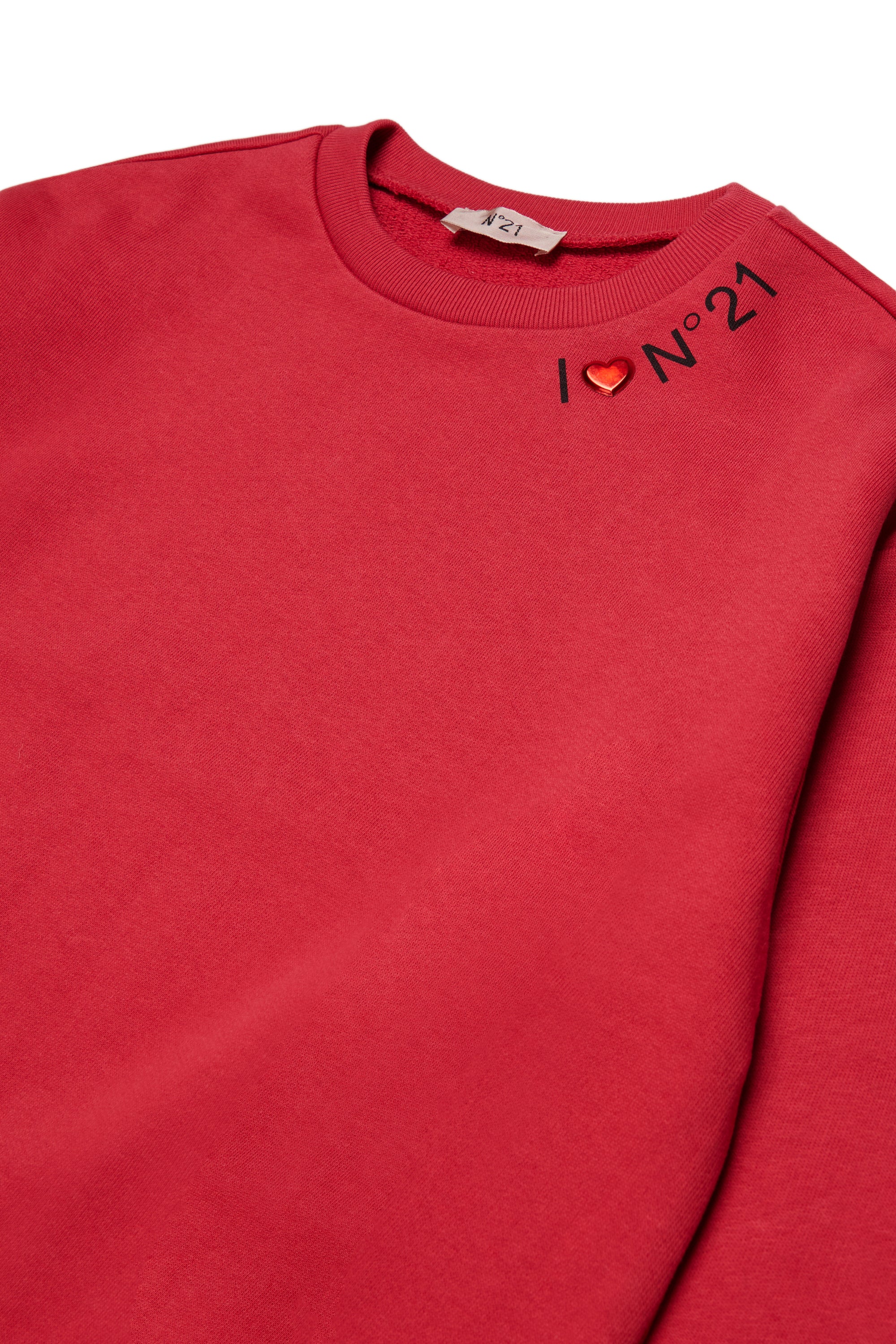 N21 Girls Coral Red I Heart N21 Sweatshirt
