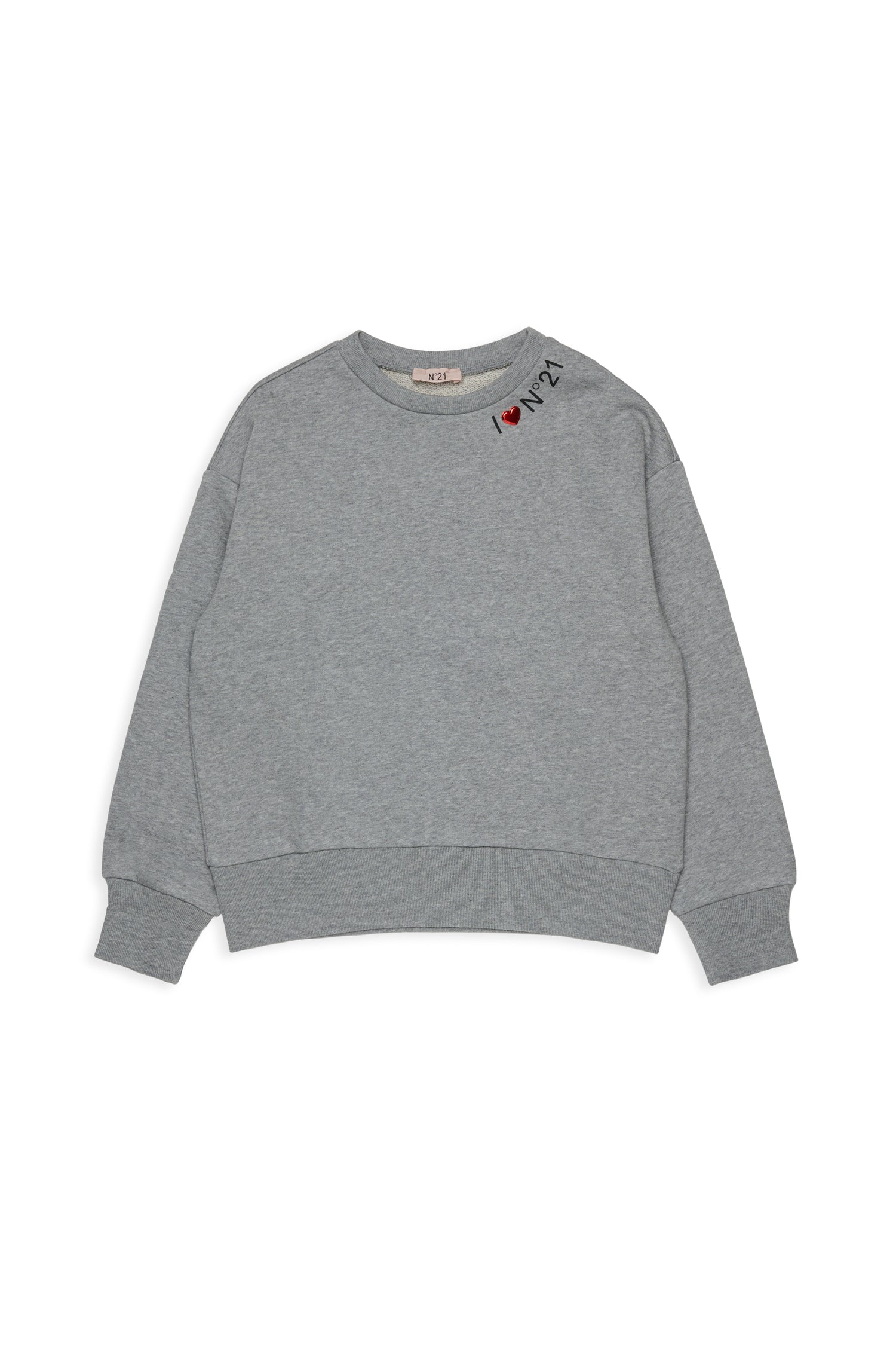 Nº21 Girls Grey I Heart N21 Sweatshirt