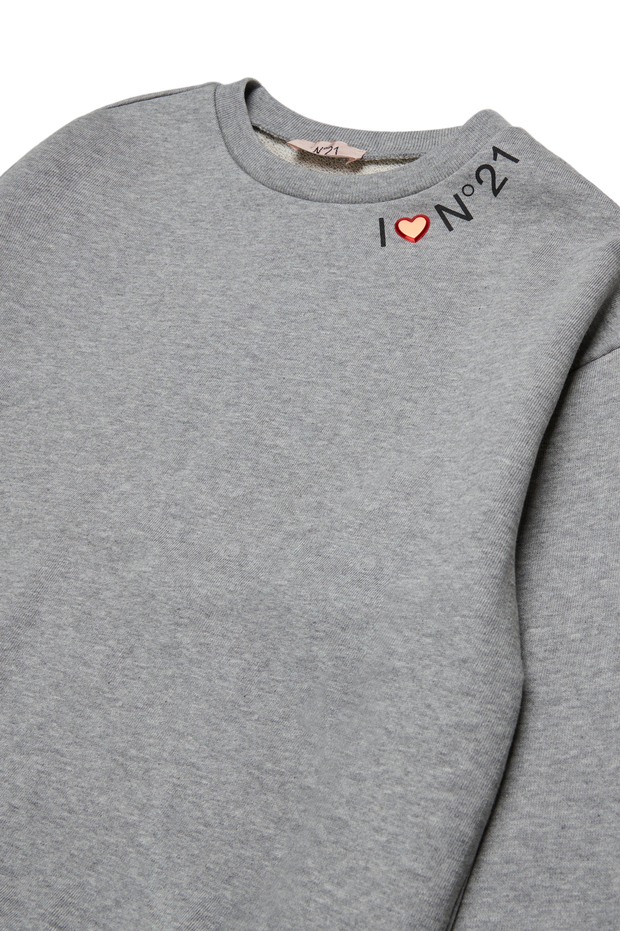 Nº21 Girls Grey I Heart N21 Sweatshirt