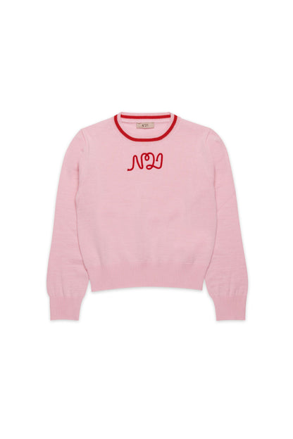 No21 Pink Logo Sweater