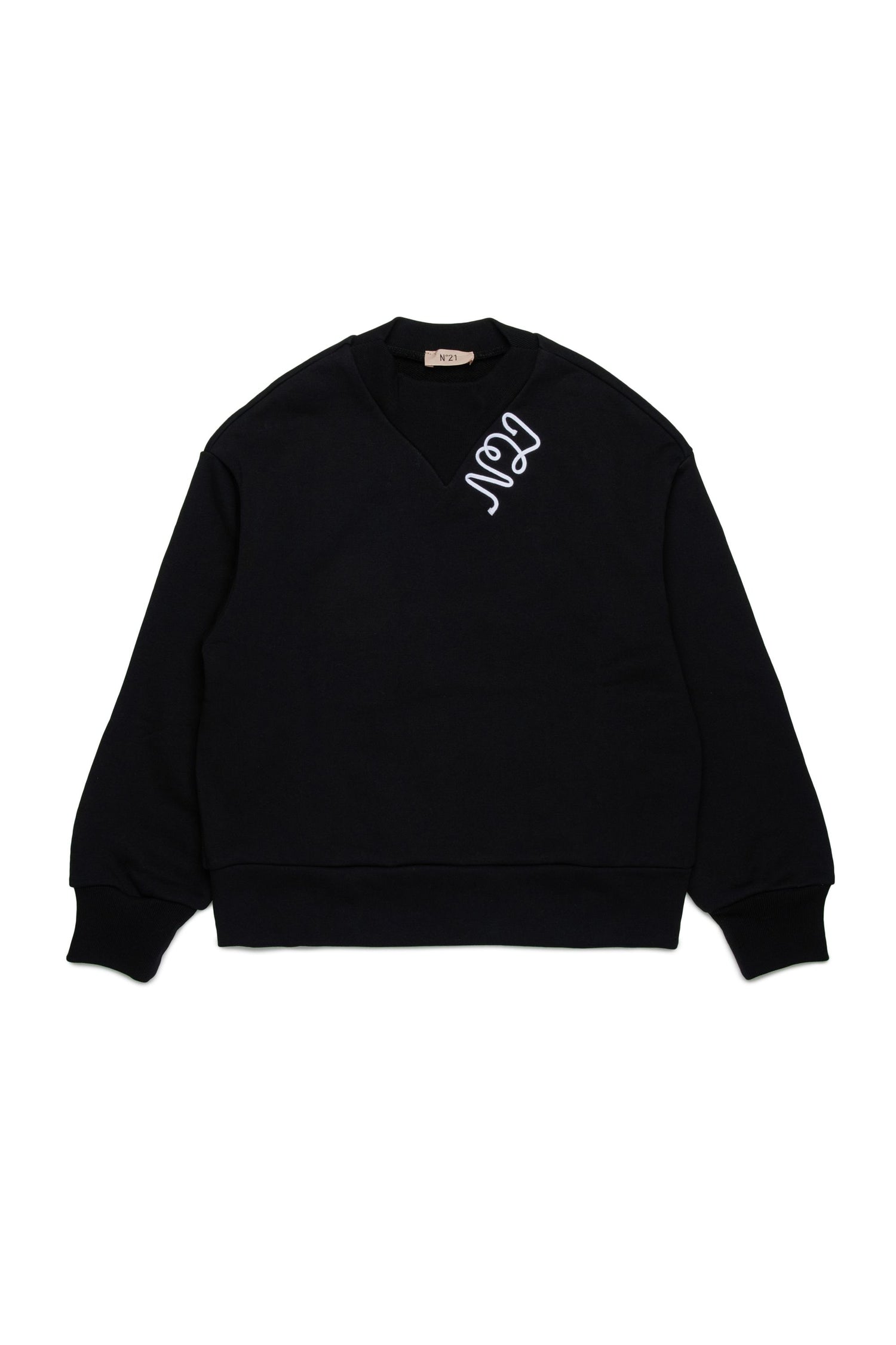 No21 Black V-Neck Sweatshirt