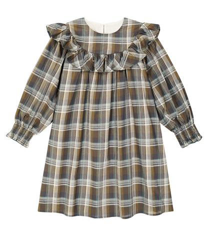 Cera Una Volta Black Checked Emma Dress