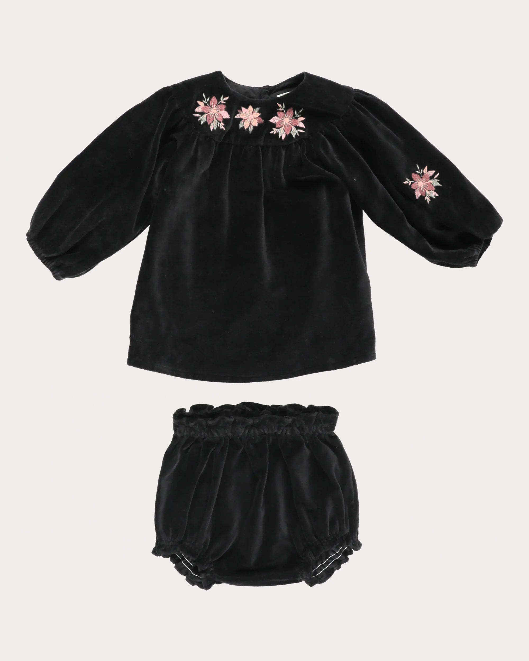 Early Sunday Baby Black Cara Dress With Bloomer