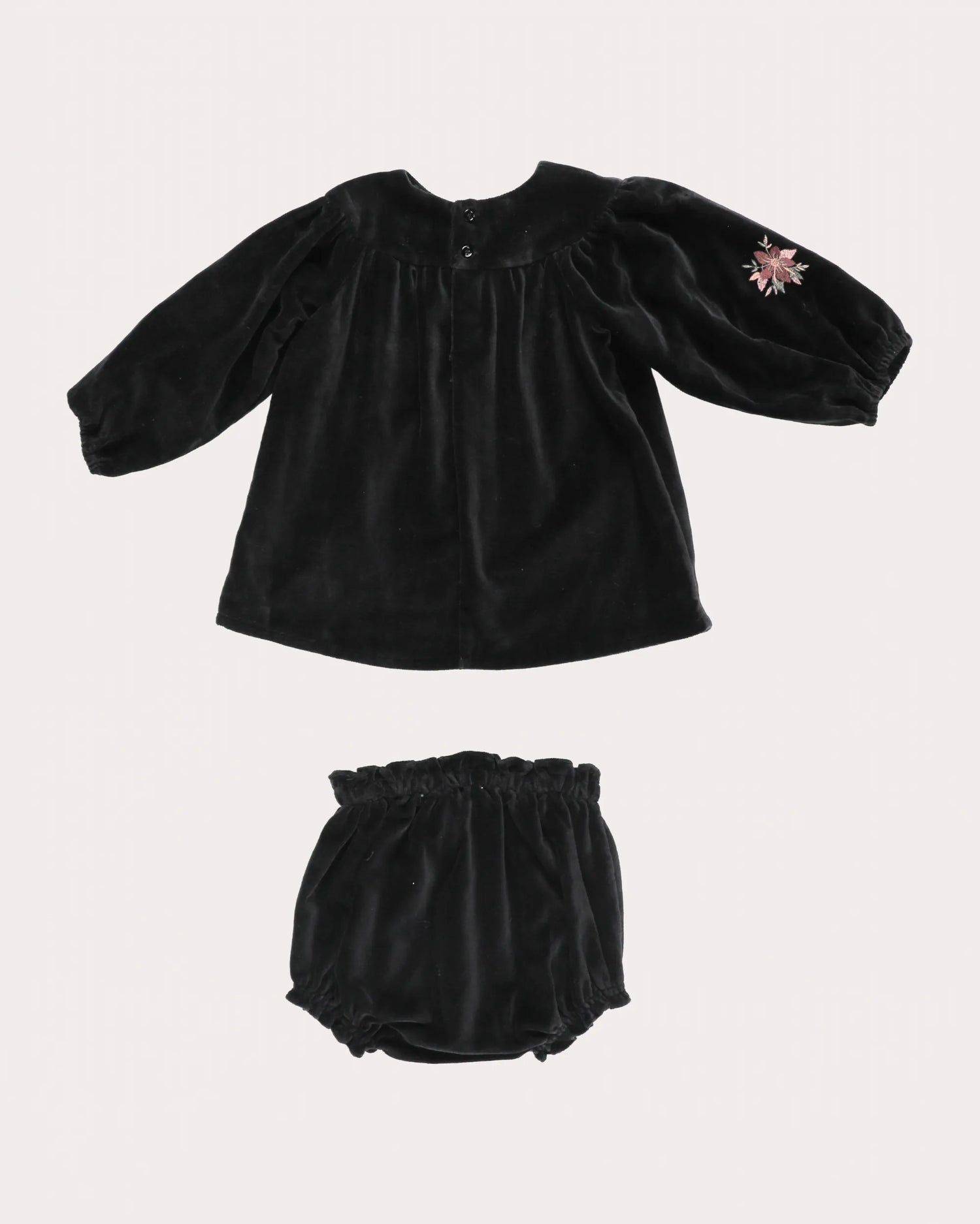 Early Sunday Baby Black Cara Dress With Bloomer