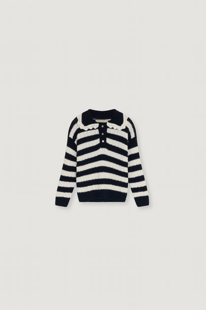 The New Society Girls Black Iris Reverie Polo