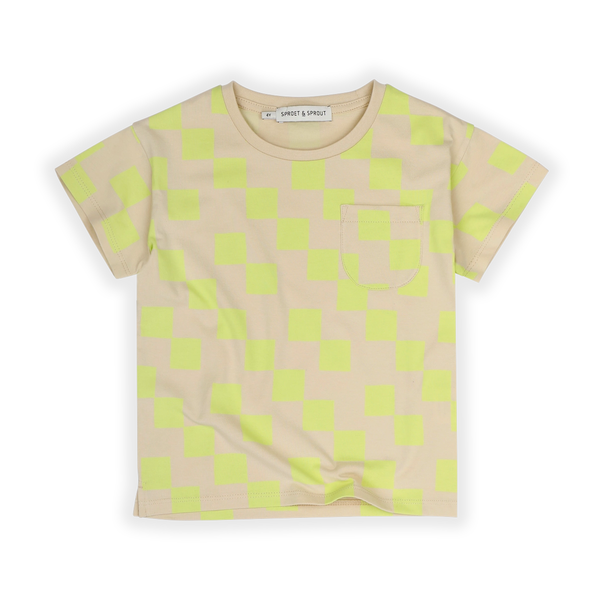 Sproet &amp; Sprout Sesame Pocket Blocks Print T-Shirt