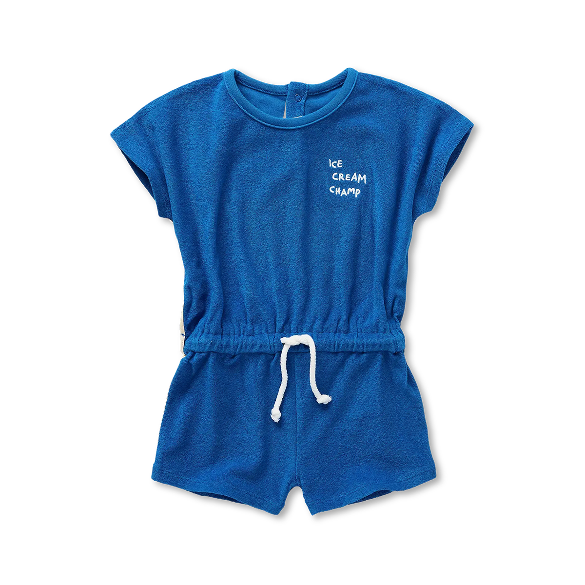 Sproet and Sprout Sports Blue Terry Boys Jumpsuit