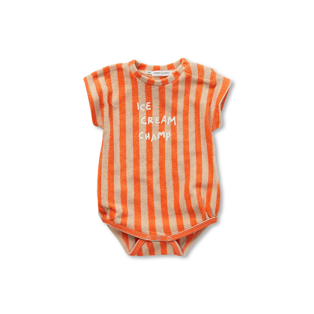 Sproet and Sprout Sesame Loose Stripe Romper