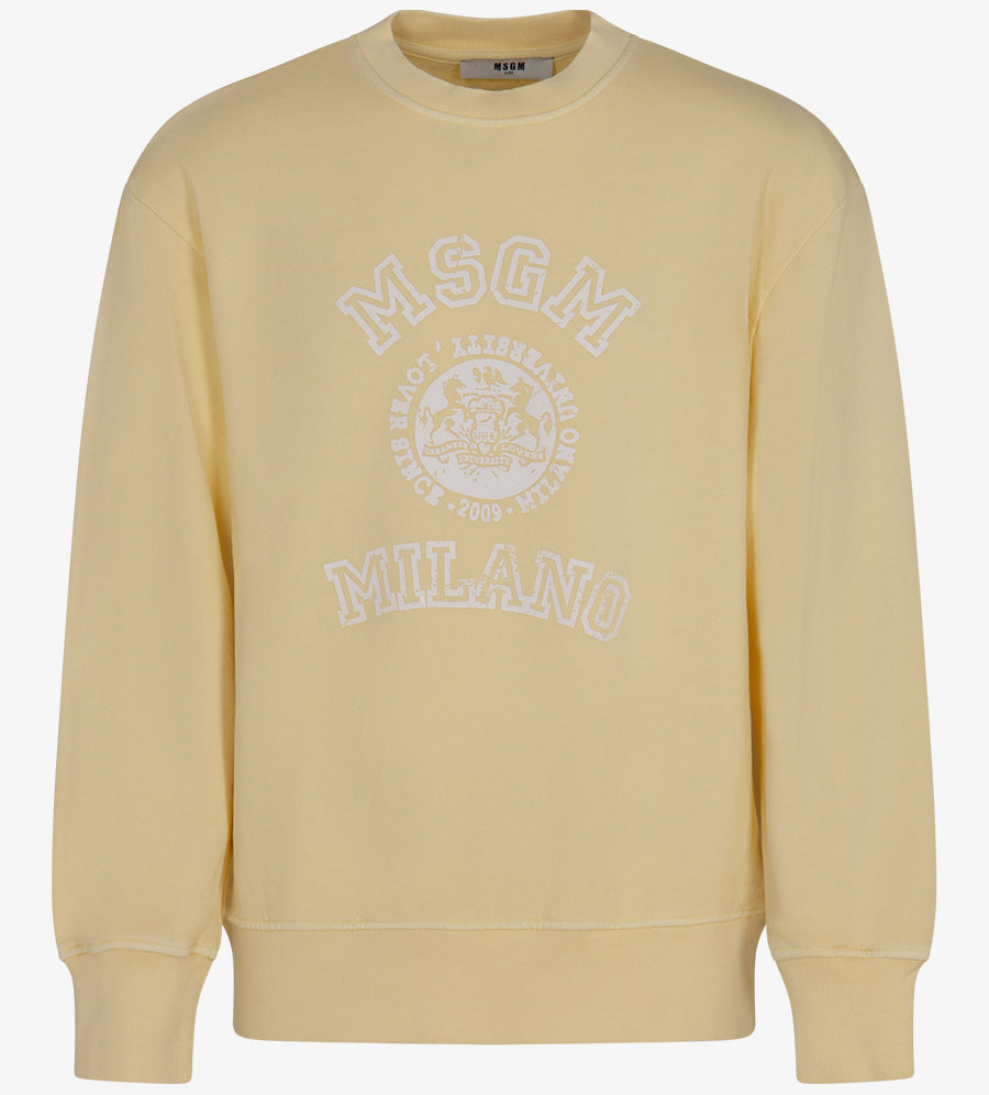 MSGM Lemonade Washed Sweatshirt