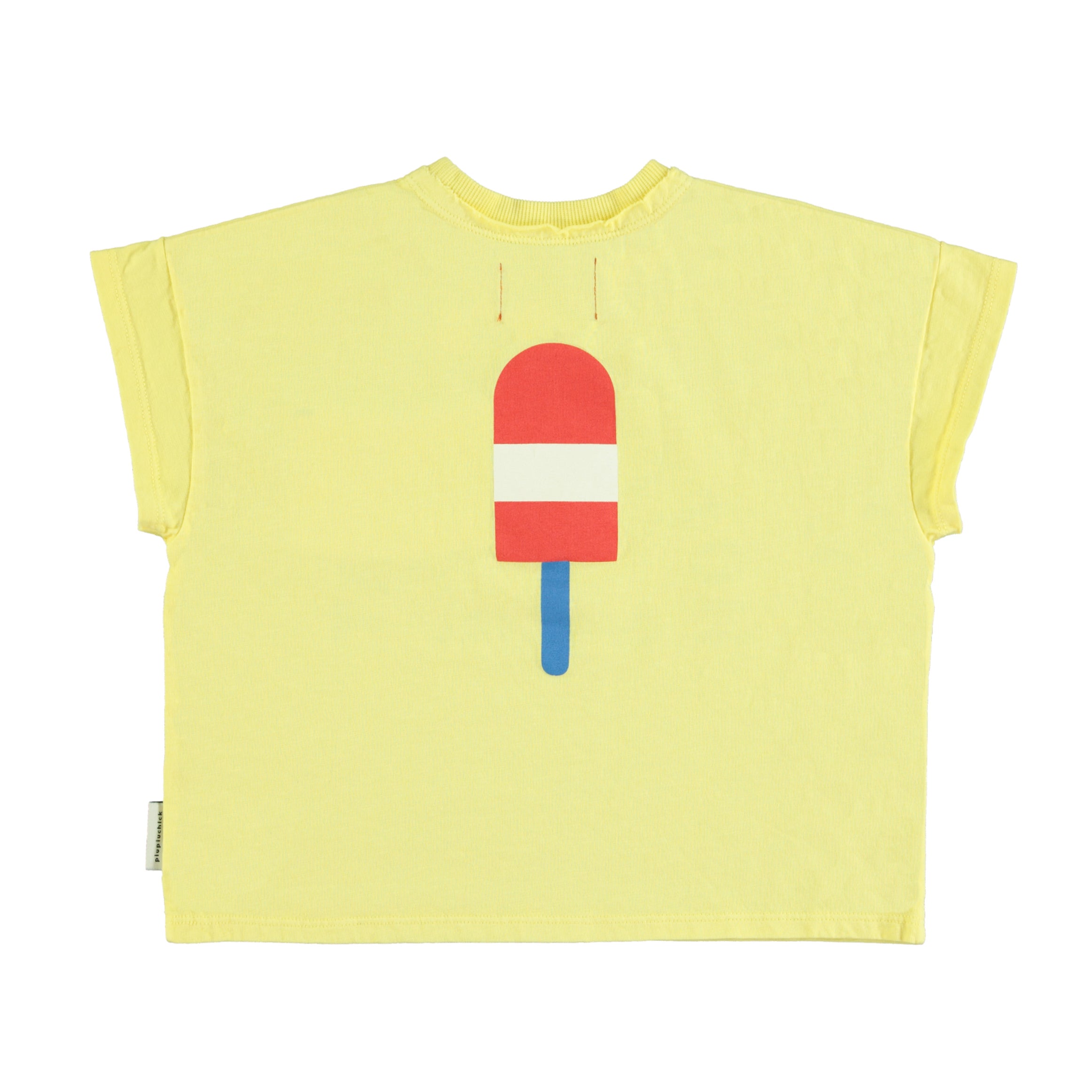 Piupiuchick Yellow with Ice Cream Graphic Tee Shirt