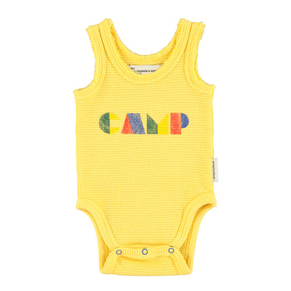 Piupiuchick Camp Print Sleeveless Bodysuit