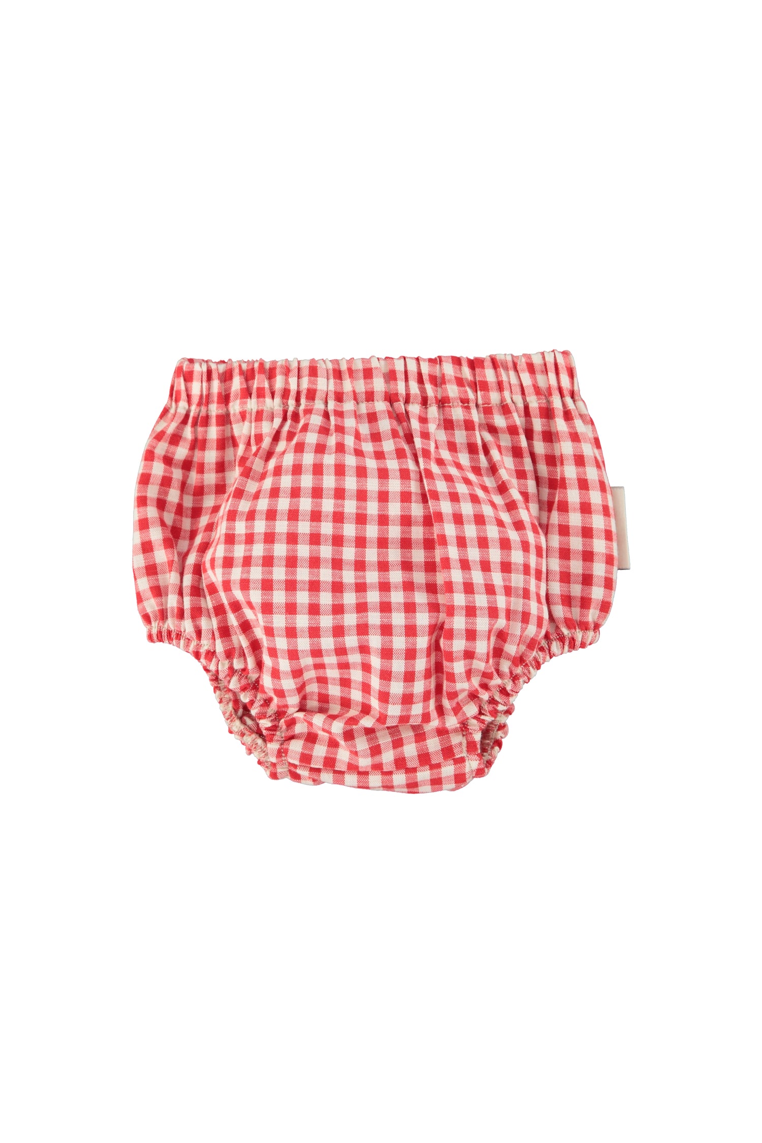 Piupiuchick Baby Bloomers Red &amp; Ecru Checkered