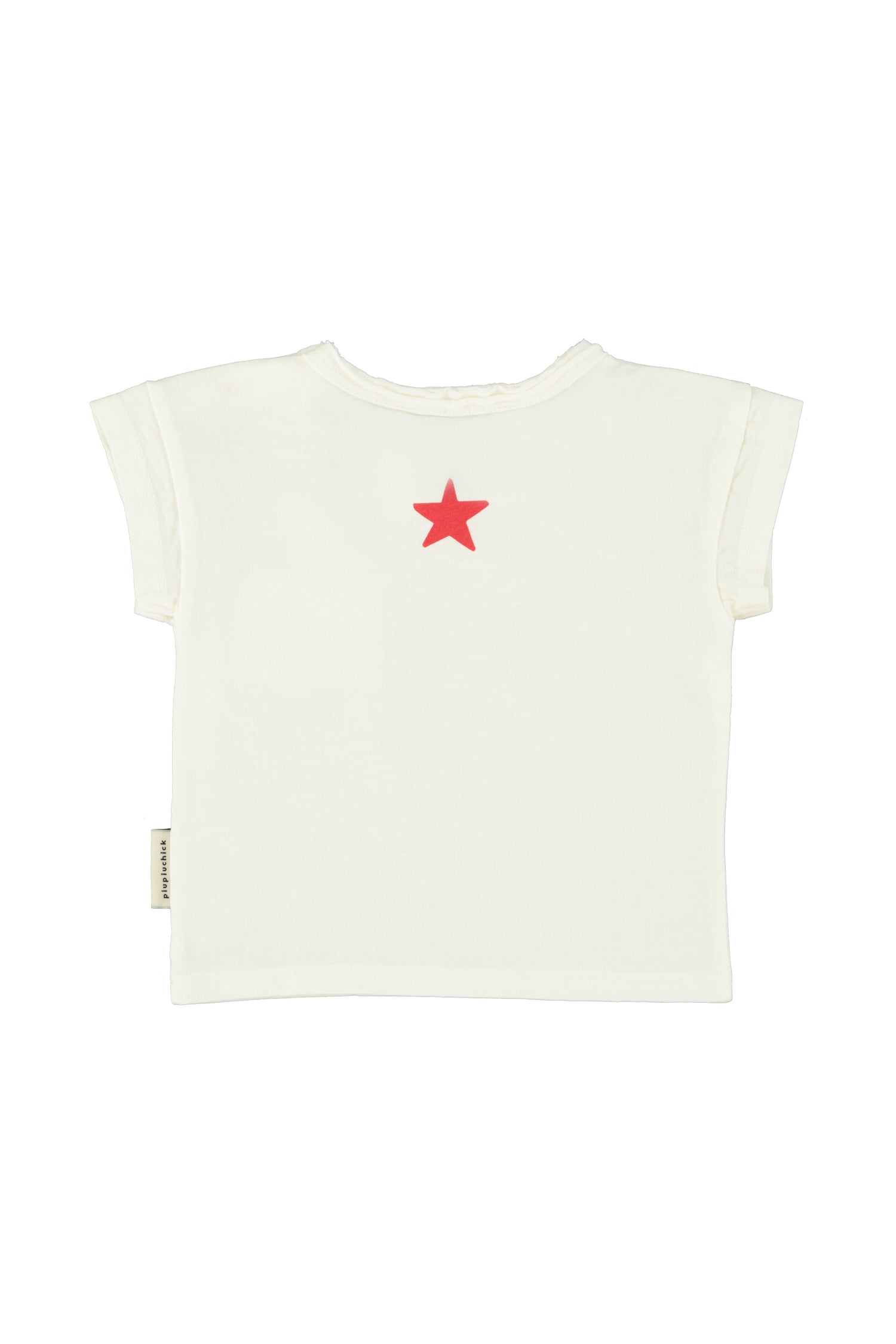 Piupiuchick T-Shirt Ecru with "Peace" Print