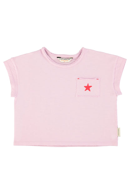 Piupiuchick Girls T-Shirt Lilac with "A" Print