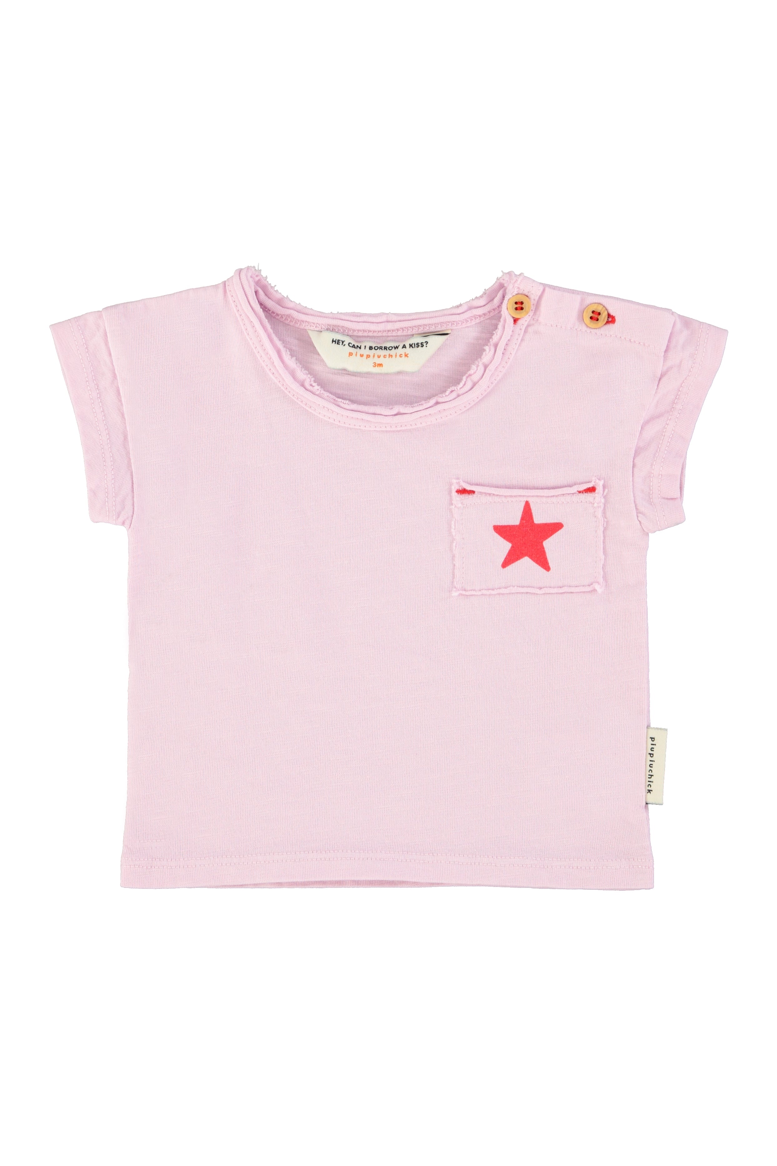Piupiuchick Baby T-Shirt Lilac with "A" Print