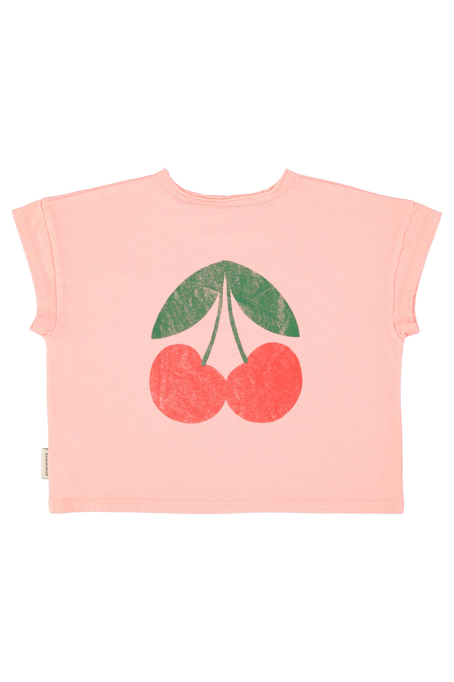 Piupiuchick Girls T-Shirt Light Pink with "Ma Chérie" Print