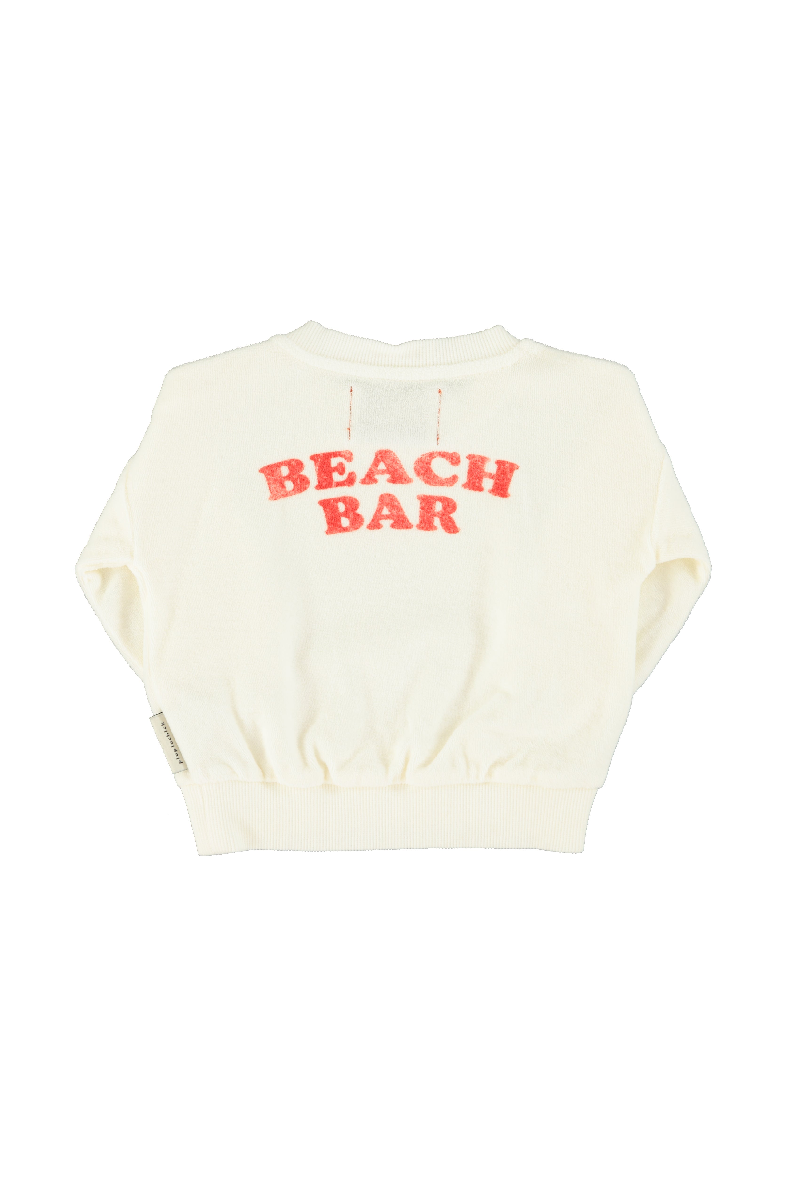 Piupiuchick Baby Sweatshirt Ecru with Ice Cream Print