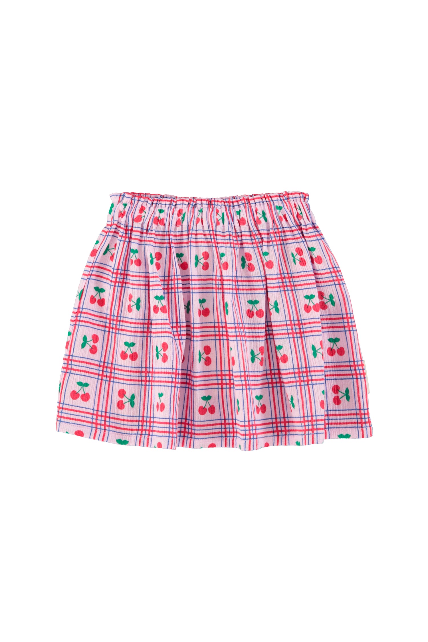 Piupiuchick Knee-Length Skirt Red &amp; Ecru Checkered