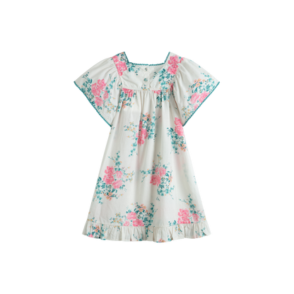 Cera Una Volta Luna Dress Pink Roses