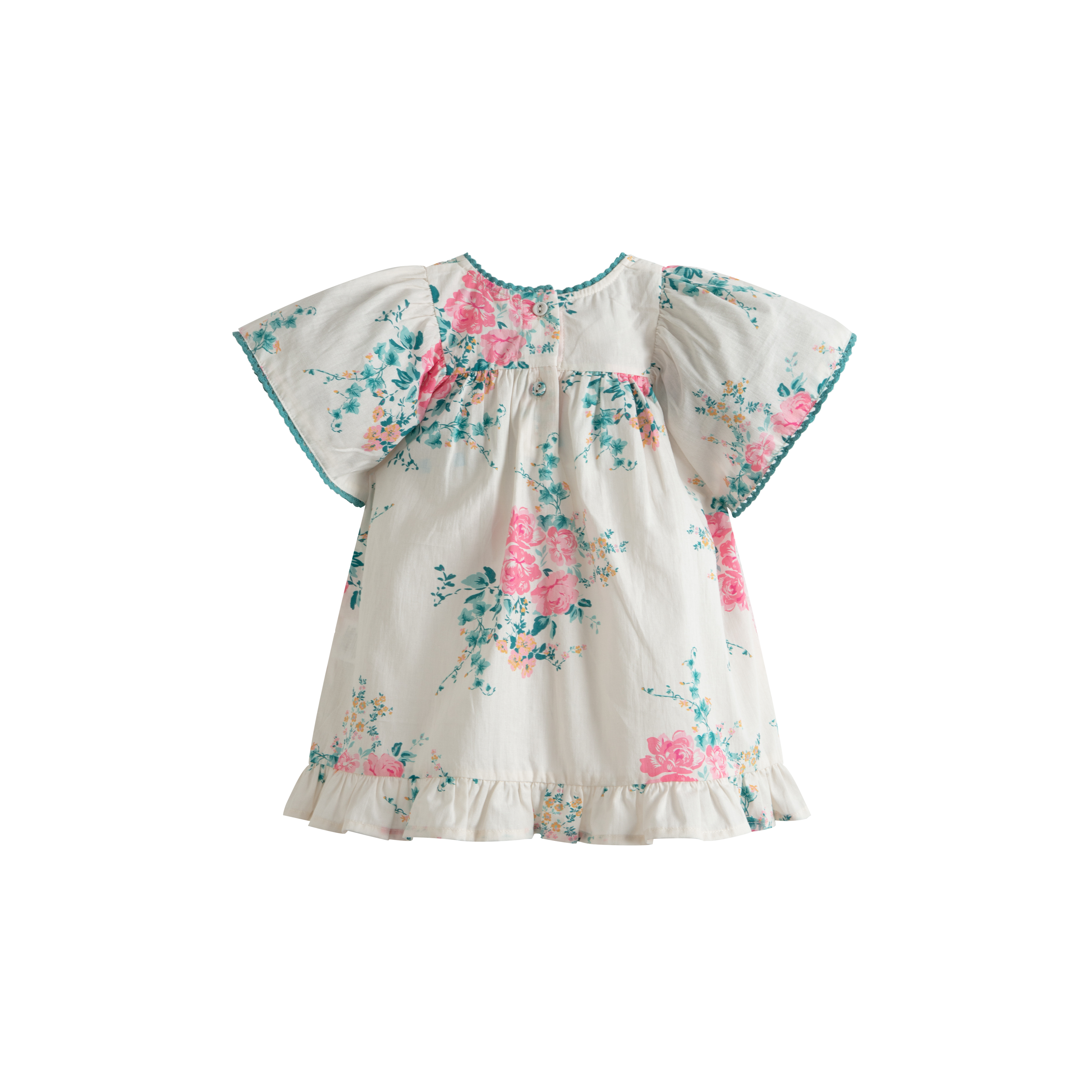 Cera Una Volta Luna Baby Dress Pink Roses