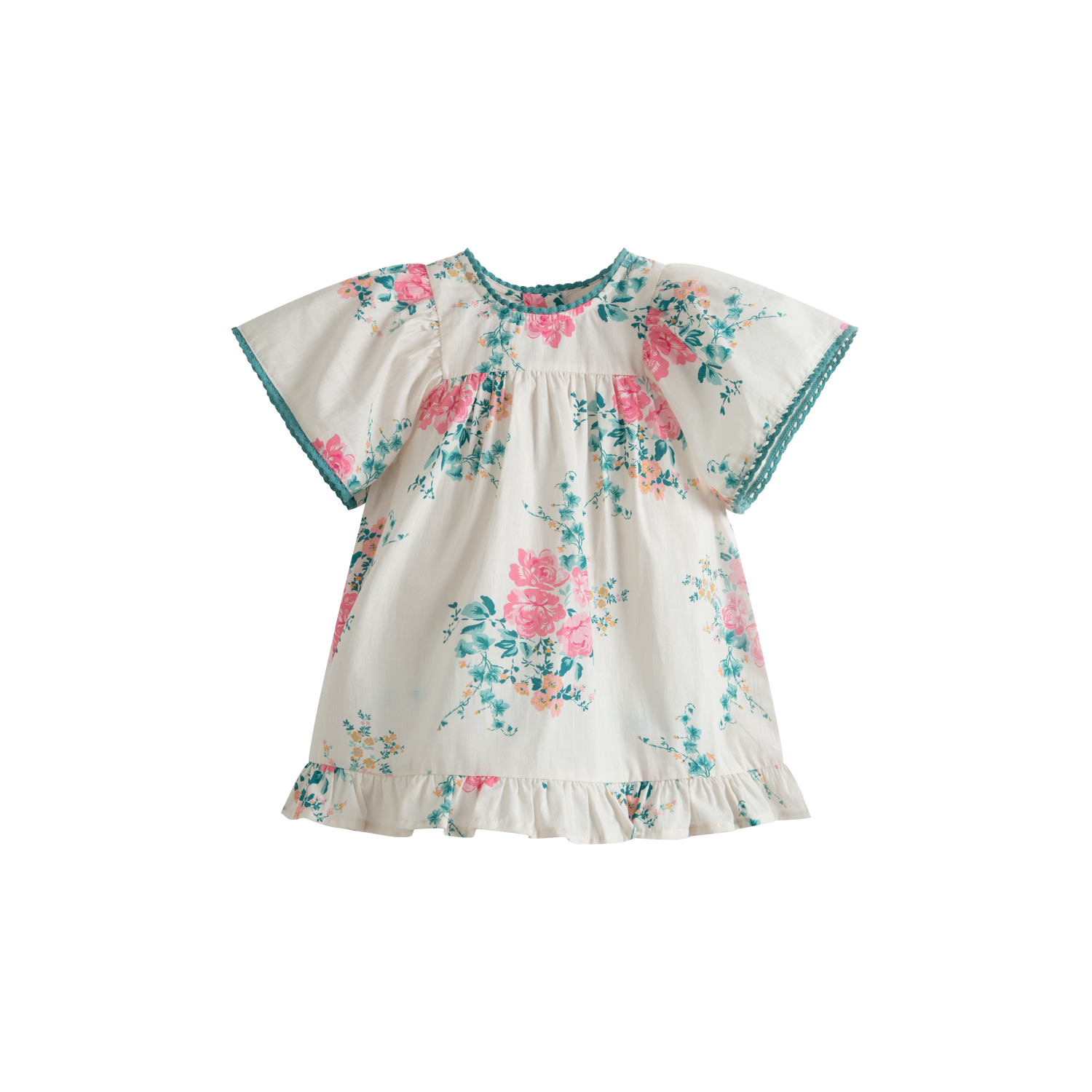 Cera Una Volta Luna Baby Dress Pink Roses