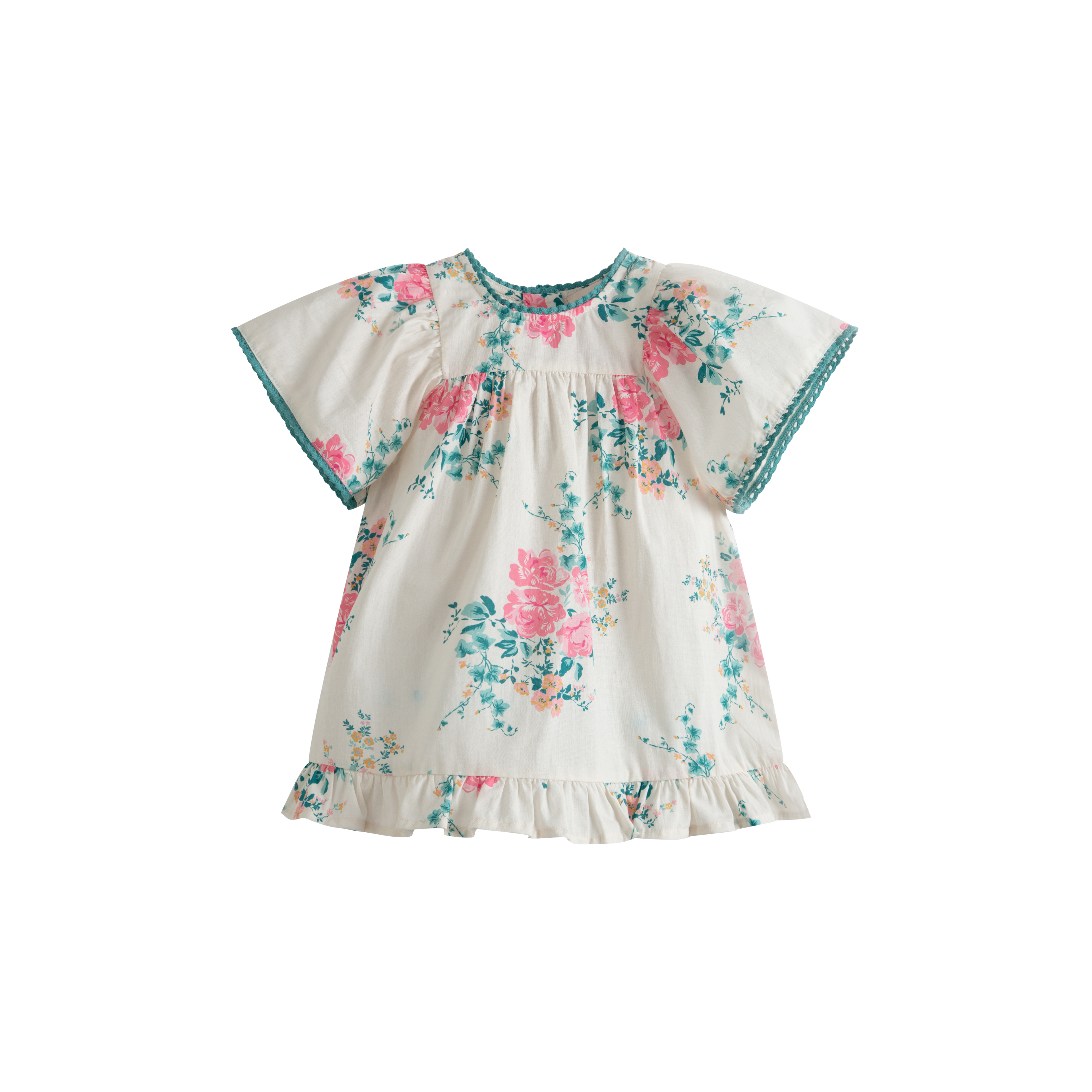 Cera Una Volta Luna Baby Dress Pink Roses