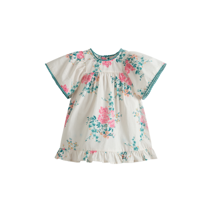 Cera Una Volta Luna Baby Dress Pink Roses