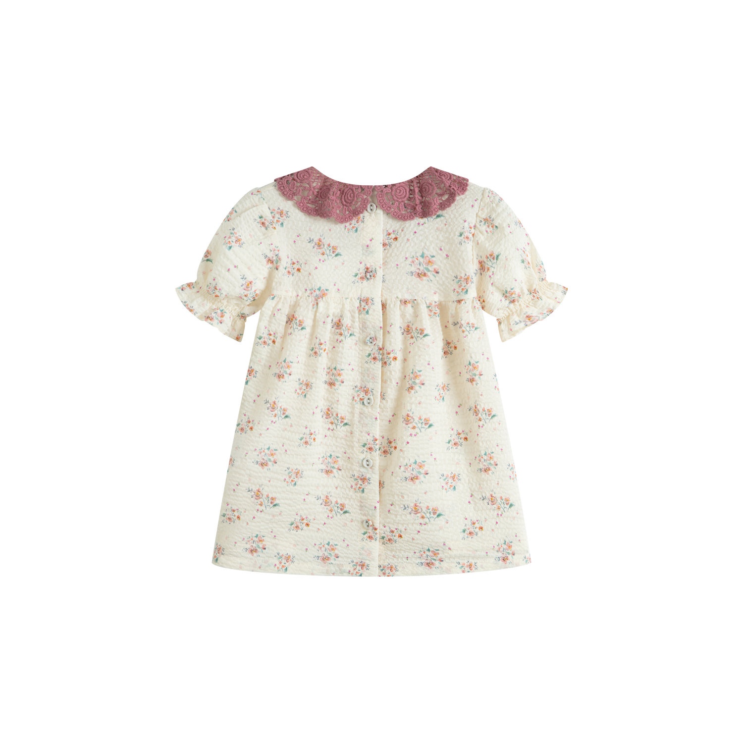 Cera Una Volta Frankl Baby Dress Cream Flower