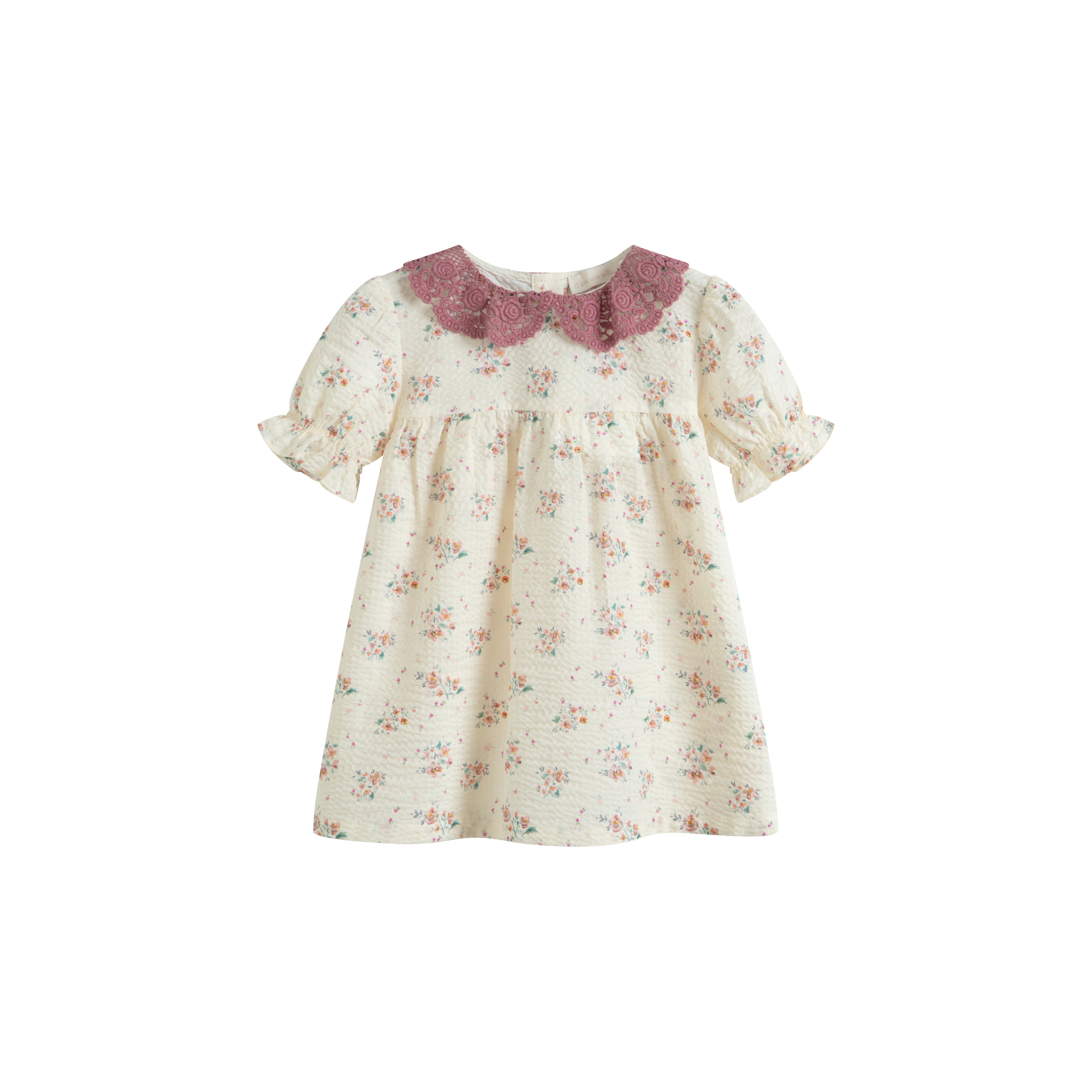 Cera Una Volta Frankl Baby Dress Cream Flower