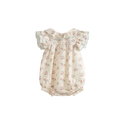Cera Una Volta Roberta Romper Cream Flower