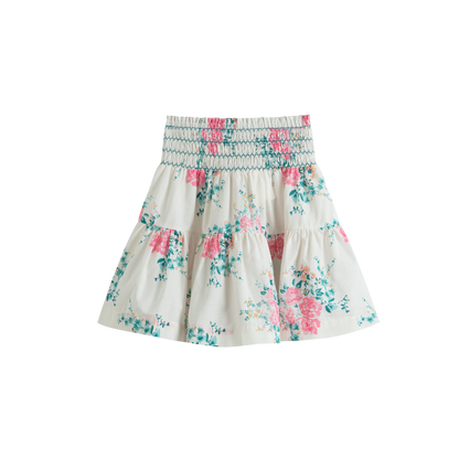 Cera Una Volta Ilenia Skirt Pink Roses