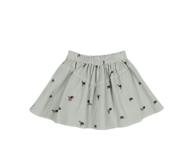 Buho Grey Printed Skirt