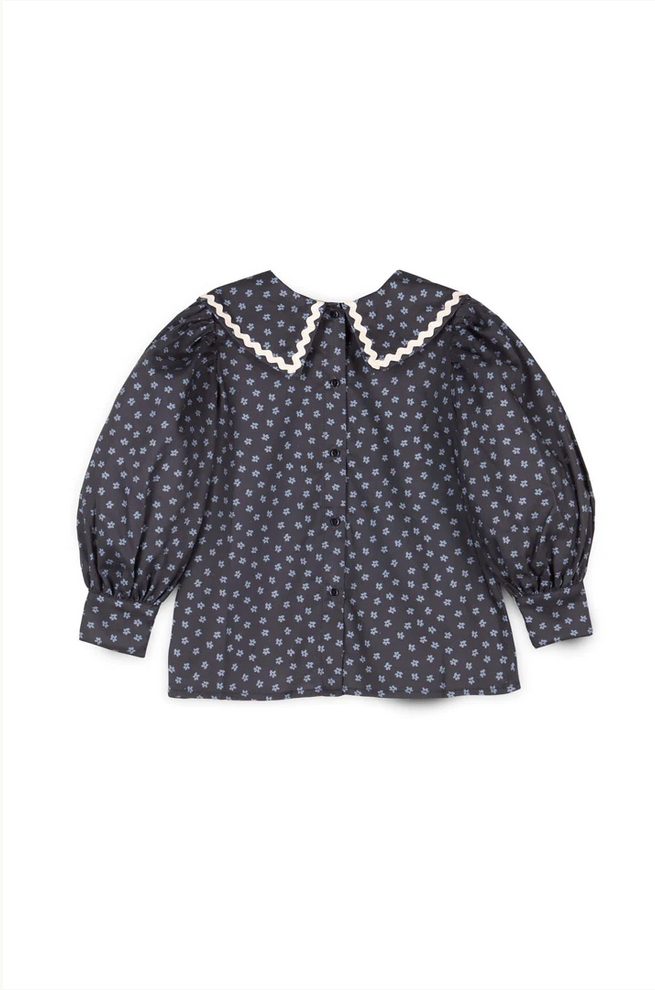 Mipounet Navy Print Lucie Blouse