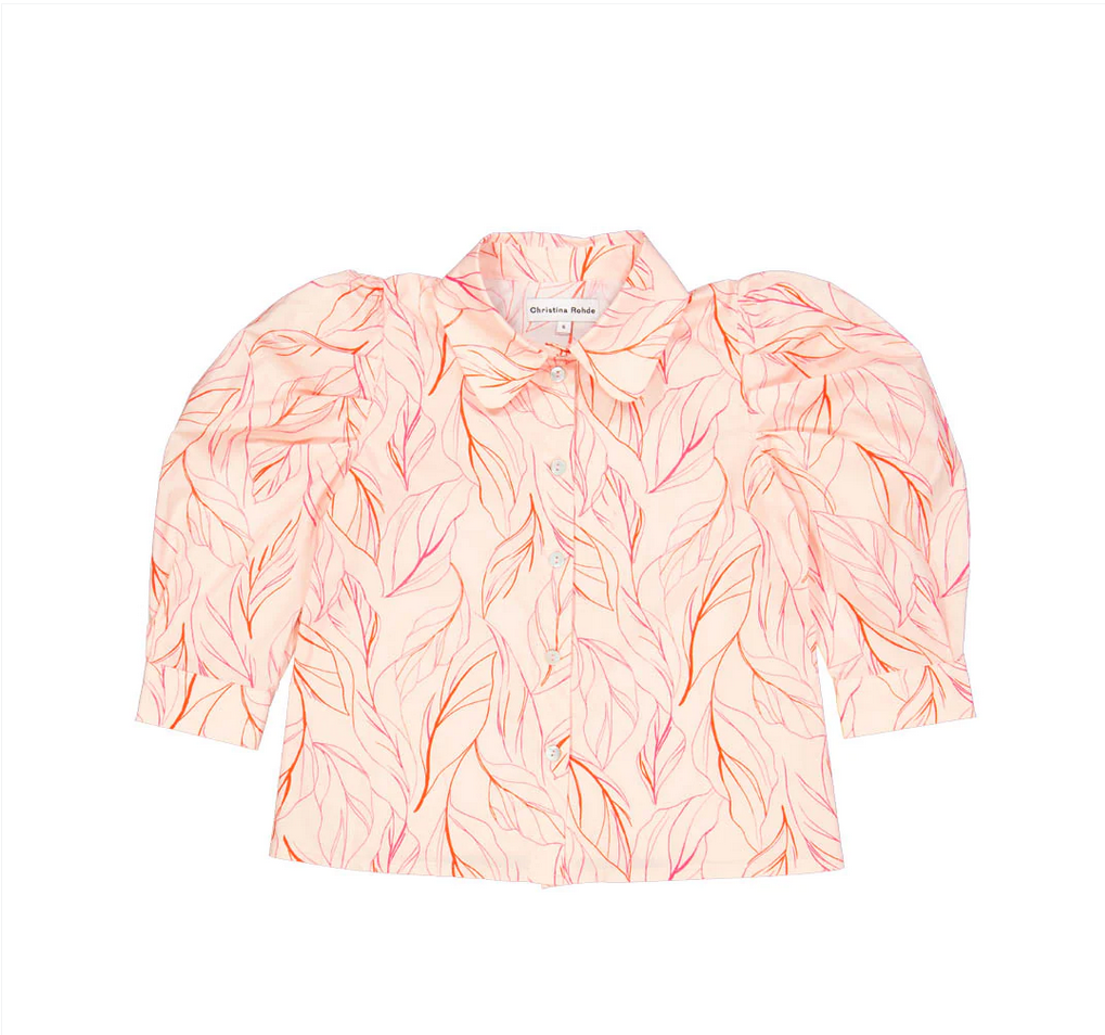 Christina Rohde Pink Abstract Print Blouse