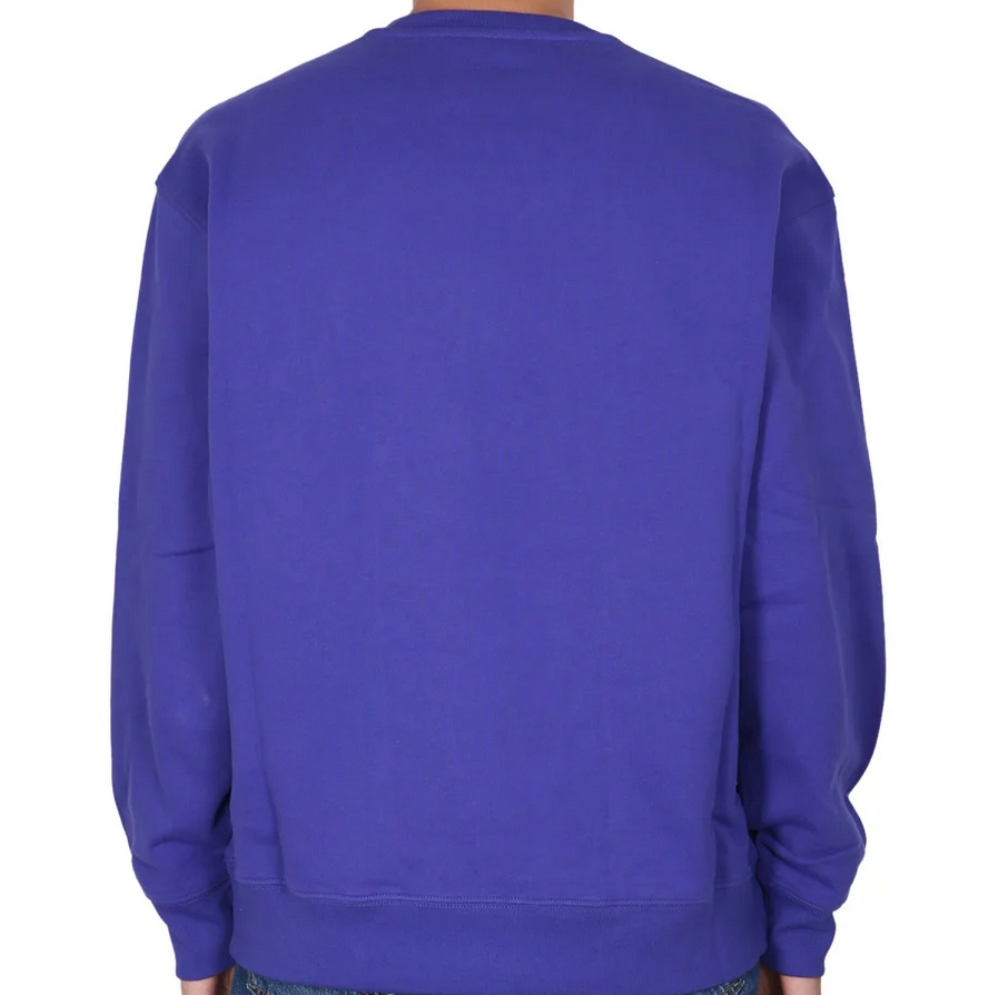 Moschino Cobalt Blue with Small Text Logo Sweatshirt