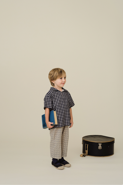 Bene Bene Dou Check Half Shirt