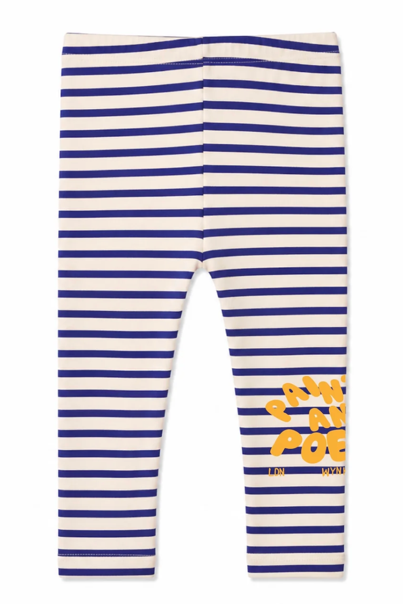 Wynken Baby Ultramarine Stripe Mini Patterns Legging