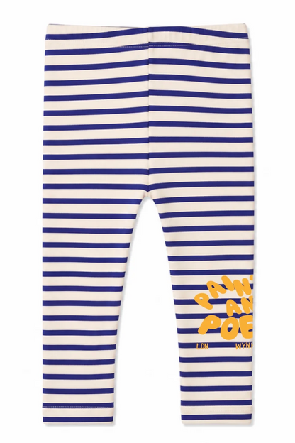 Wynken Baby Ultramarine Stripe Mini Patterns Legging