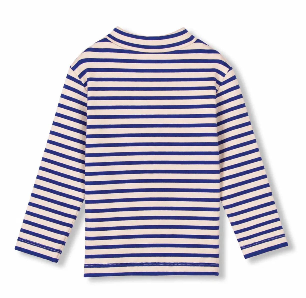 Wynken Baby Ultramarine Stripe Mini Soft Roll Turtleneck