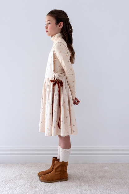 Steph The Label Twigg Printed Cord Pinafore