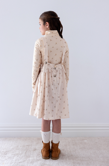 Steph The Label Twigg Printed Cord Pinafore