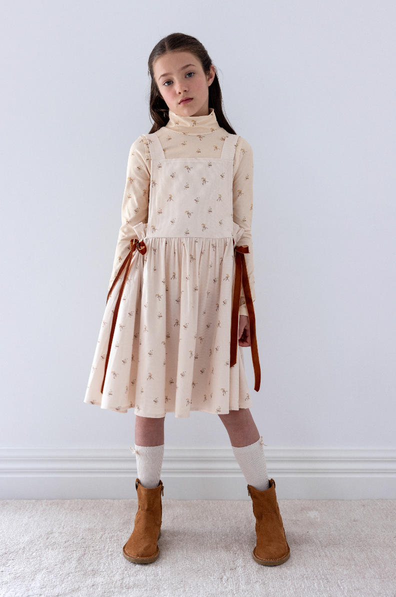 Steph The Label Twigg Printed Cord Pinafore