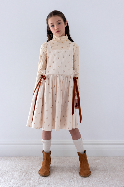 Steph The Label Twigg Printed Cord Pinafore